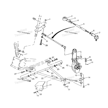 AARM/STRUT MOUNTING 6X6 400L, SWEDISH & NORWEGIAN N948740