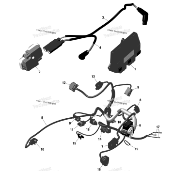 ROTAX - ENGINE HARNESS AND ELECTRONIC MODULE