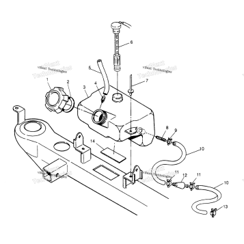 OIL TANK ASSEMBLY 6X6 300