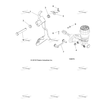 BRAKES, PEDAL AND MASTER CYLINDER MOUNTING