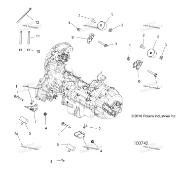 ENGINE, TRANSMISSION MOUNTING & LONG BLOCK