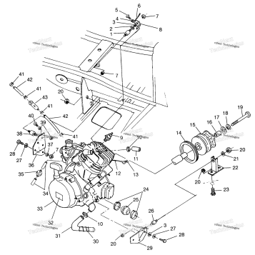 ENGINE MOUNTING SPORT 400L W97BA38C (4940124012A009)