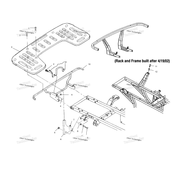 REAR RACK MOUNTING A02CH42AA