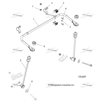 SUSPENSION, STABILIZER BAR, REAR