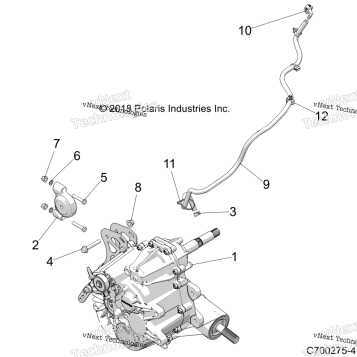 DRIVE TRAIN, MAIN GEARCASE MOUNTING Z23NAK99A/99B