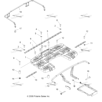BODY, REAR RACK ASM