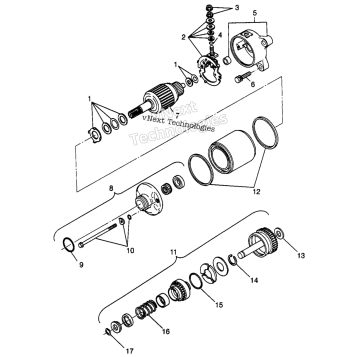 STARTING MOTOR A99CH33CA