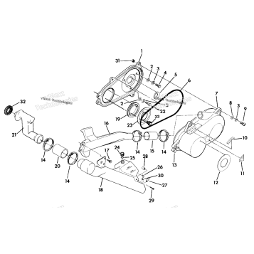 CLUTCH COVER ASSEMBLY 350 2X4