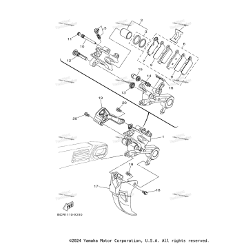 REAR BRAKE CALIPER