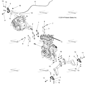 ENGINE, TRANSMISSION MOUNTING & LONG BLOCK