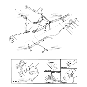 WIRE HARNESS 1988 4 X 4 UPDATE 4/14/88