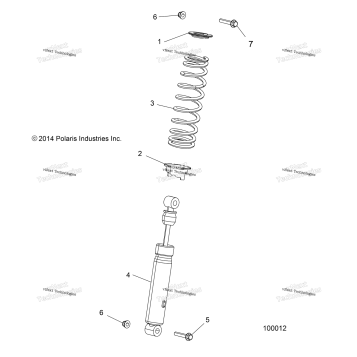SUSPENSION, FRONT SHOCK
