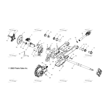 SWING ARM/REAR/GEARCASE MOUNTING /FC