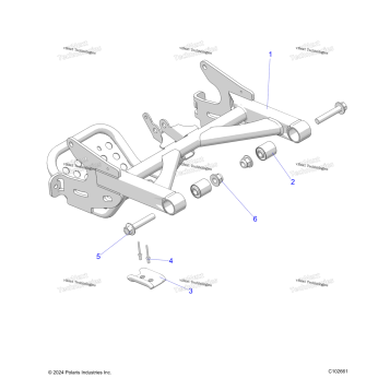 SUSPENSION, REAR SWINGARM