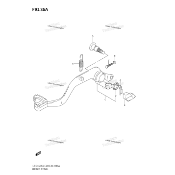 BRAKE PEDAL (MODEL K9)