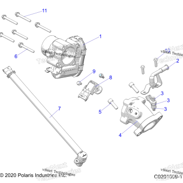 ENGINE, THROTTLE BODY & FUEL RAIL A21EE57B1/B3/B5/B7/B9