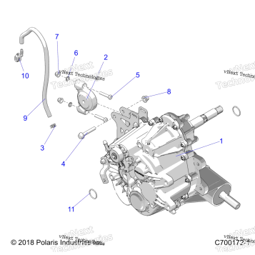 DRIVE TRAIN, MAIN GEARCASE MOUNTING