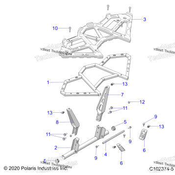 BODY, REAR RACK