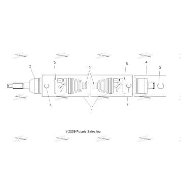 DRIVE TRAIN, REAR DRIVE SHAFT