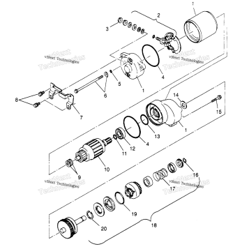 STARTING MOTOR 4X4 300