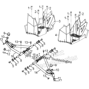 CHASSIS, AARM & FOOTREST