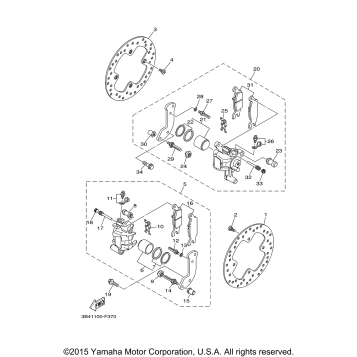 REAR BRAKE CALIPER