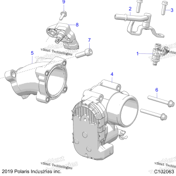 ENGINE, THROTTLE BODY & FUEL RAIL