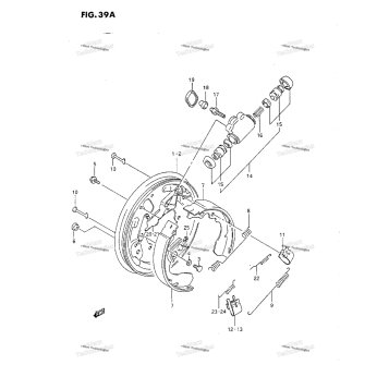 FRONT WHEEL BRAKE (M/N/P/R)