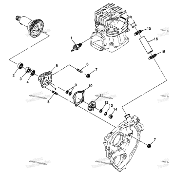 WATER PUMP SCRAMBLER 400L