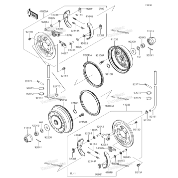 FRONT HUBS/BRAKES