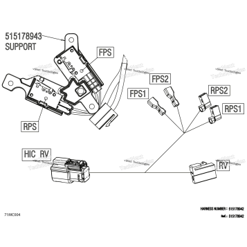 ELECTRIC - REVERSE WIRING HARNESS - 515178942