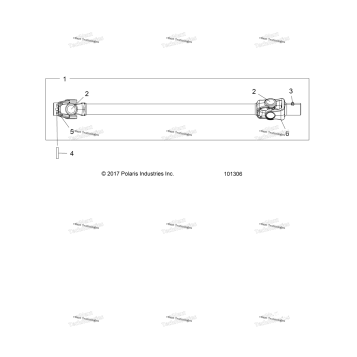 DRIVE TRAIN, PROP SHAFT, FRONT