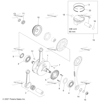 ENGINE, CRANKSHAFT & PISTON