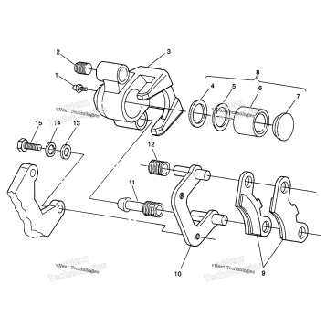 MIDDLE AXLE BRAKE ASSEMBLY 6X6 350L C938739