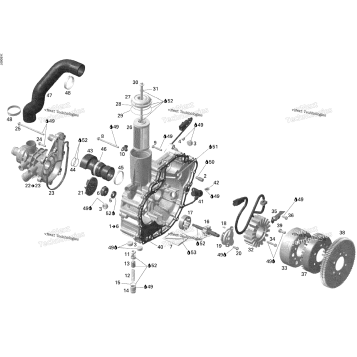 PTO COVER AND MAGNETO