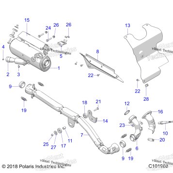 ENGINE, EXHAUST EVAP A20SEG57B1/B4