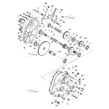 GEARCASE ASSEMBLY 350 2X4