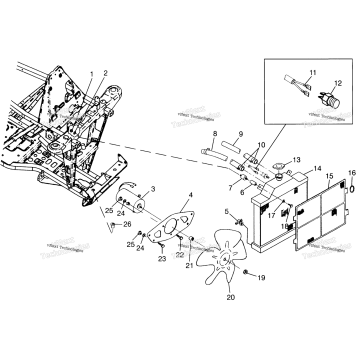 COOLING SYSTEM SPORT 400L W97BA38C (4940124012B012)