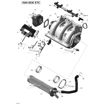 AIR INTAKE MANIFOLD AND THROTTLE BODY 1_SEA-DOO