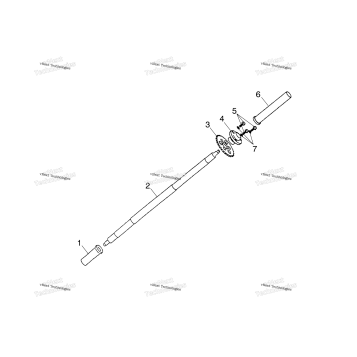REAR WHEEL AXLE