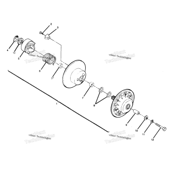 DRIVEN CLUTCH ASSEMBLY BIG BOSS 4X6