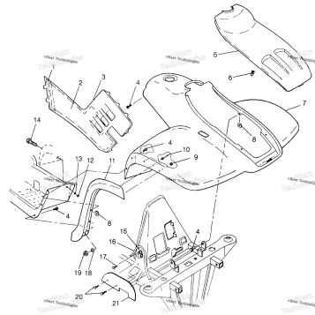 FRONT CAB SPORTSMAN 500 W97CH50A