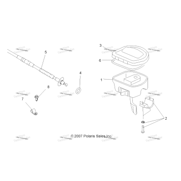 STEERING, CONTROLS & THROTTLE ASM. & CABLE