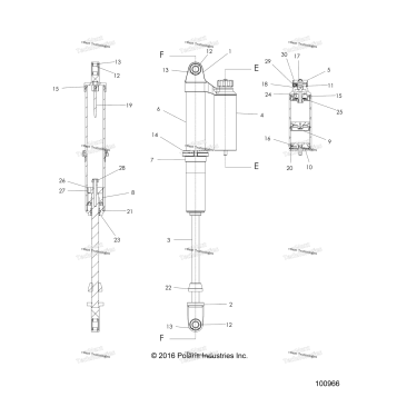 SUSPENSION, FRONT SHOCK