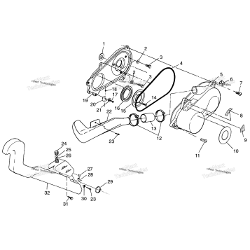 CLUTCH COVER XPLORER 400L