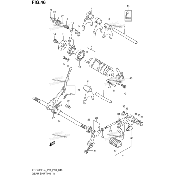 GEAR SHIFTING (1) (LT-F400FZL4 P33)