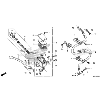 FRONT BRAKE MASTER CYLINDER (FSC600D)