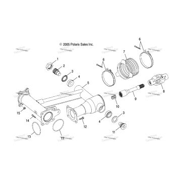 SWING ARM, REAR /AB/AC/LE