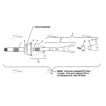 CV JOINT BTB SPORTSMAN 500 & SWEDISH SPORTSMAN 500 S969244