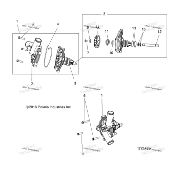 ENGINE, COOLING, WATERPUMP